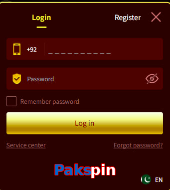 Pakspin login preview